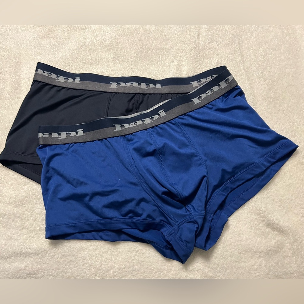 2 pairs of Papi Brazilian Trunks (size L)